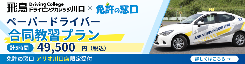 出張ペーパードライバー教習 飛鳥川口合同教習